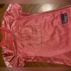 pink aaron roger’s jersey